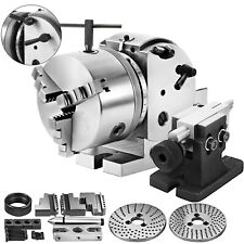 Bs-0 Semi 5 Indexing Spiral Dividing Head 3-jaw Chuck Tailstock For Cnc Milling