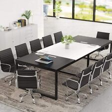 Tribesigns 8ft Conference Table W Splice Board 94.48l Meeting Seminar Table