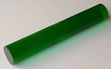 2 Diameter Clear Green Acrylic Plexiglass Lucite Rod 6 Inch 5 78 Long