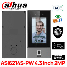 Dahua 2mp 4.3inch Asi6214s-pw Face Recognition Fingerprint Access Controller Qr