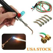 Mini Gas Welding Cutting Kit Oxygen Oxy Acetylene Torch Welder Tool 5 Nozzles