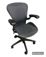 Pre-owned Herman Miller Aeron Chair - Carbon Wave Size B Free Shipping