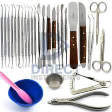 Medentra Dental Laboratory Waxing Instruments Carver Spatula Mixing Bowl Knife