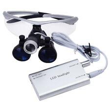 Dental Surgical Binocular Loupes Magnifier Glasses Led Head Light Kit 3.5x-r