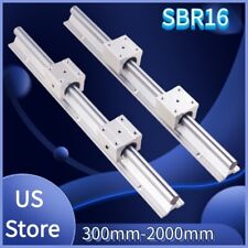 2x Sbr16 L3002000mm Linear Silde Rail Guide Shaft4x Sbr16uu Bearing Block Set