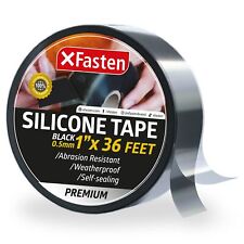 Xfasten Self Fusing Silicone Tape Black 1 X 36-foot