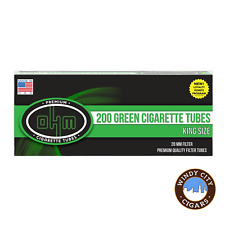 Ohm Green King Cigarette 200ct Tubes - 5 Boxes