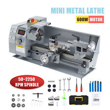 Mini Lathe Machine 2250rpm For Turning Cutting Drilling Threading Metal 8x14in