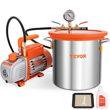 Vevor 3 Gallon Vacuum Chamber And 3.5cfm Single Stage Pump Degassing Chamber Kit