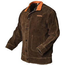 Cowhide Leather Welding Jacket Flame-resistant Heavy Duty Welder Jacket