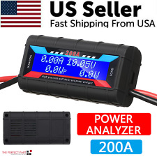200a Dc Digital Monitor Lcd Volt Amp Meter Analyzer For Rc Battery Solar Power
