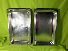 Used Lot Of 2 Vollrath Stainless Steel 2.5 Deep Full Size Steam Table Pans