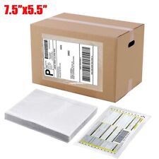 100-4000 7.5x5.5 Clear Packing List Envelopes Shipping Top Loading Slip Pouches