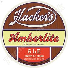 Hackers Amberlite Ale 11.75 Round Metal Sign