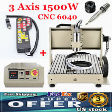 New 1500w 3 Axis 6040 Cnc Router Milling Machine 3d Desktop Engraver Handwheel