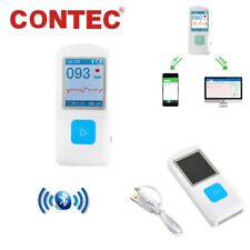 Fda Handheld Ecg Ekg Machine Color Lcd Heart Beat Monitor Usb Bluetooth Pm10 Usa