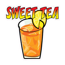 Food Truck Decals Sweet Tea Restaurant Food Concession Concession Sign Orange