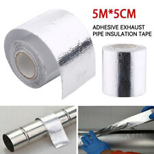 16ft Fiberglass Wrap Barrier Tape Heat Shield Roll Exhaust Car Protection Silver