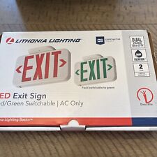 Lithonia Lighting Led Exit Sign New Redgreen Switchable