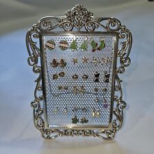 Brighton Earring Holder Rack Display Stand Silver Plated. Earrings Included
