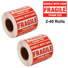 1000 Fragile Stickers 2x3 Handle With Care Thank You 500 Per Roll Warning Labels