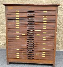 Good Old Wooden 22 Drawer Map Cabinet - Local Pickup Only