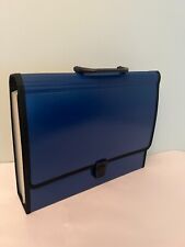 Pendaflex Expanding File Folder Document Organizer Portable 26 Pockets Bag Blue