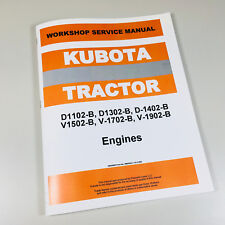 Kubota L3250dt L3250f Tractor V1902 Engine Service Shop Manual Repair