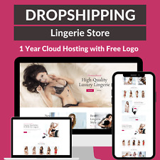 Lingerie Store Amazon Business Affiliate Dropshipping Website 1 Year Hosting