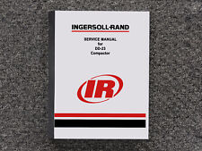 Ingersoll-rand Compactor Dd-23 Repair Service Shop Manual