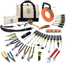 Klein Tools 80141 41-piece Journeyman Electrician Tool Kit W Bag - New