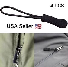 4pc Zipper Pull Puller End Fit Rope Tag Replacement Clip Broken Buckle Fixer Zip