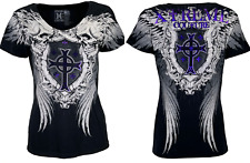 Xtreme Couture By Affliction Womens T-shirt Pulverize Black