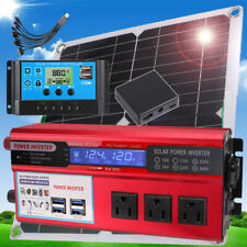 6000w Complete Solar Power Generator Battery Pack Portable Home 110v Grid System