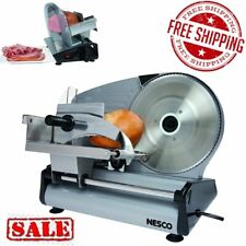 Electric Meat Food Slicer Deli Cheese Bread Cutter Blade Stainless Steel Machine