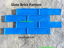 Slate Brick Pattern Decorative Concrete Cement Plaster Texture Stamp Mat New