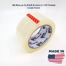 Packing Shipping Tape Clear Tan 24 36 Rolls 2mil 2 3 Inch 110 Yards Ups Approved