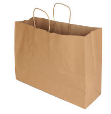 Sswbasics Brown Kraft Paper Shopping Bag - 16l X 6d X 12 H - Case Of 50