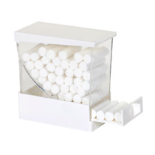 Dental Cotton Roll Holderdispenser With Non-slip Base With Pull-out Tray-white