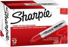 Sharpie King-size Permanent Markers Red San15002 12 Each