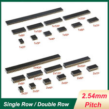 2.54mm Female Header Socket Row Strip 2pin To 40pin Connector Singledouble Row