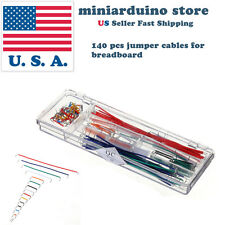 140pcs Solderless Breadboard Jumper Cable Wire Kit U Shape For Arduino Shield Us