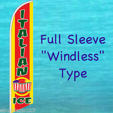 Italian Ice Windless Feather Flag Swooper Flutter Banner Advertising Sign 3070