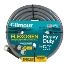 58 In. Dia X 50 Ft. Gray Flexogen Heavy Duty Garden Water Hose