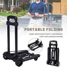 Folding Hand Truck Trolley Luggage Cart Dolly Heavy Duty Portable Compact Travel