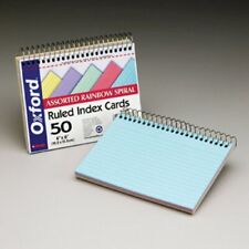 Oxford Spiral-bound 4 X 6 Index Cards - 50 Card - Ruled - 6 X 4 - 1 Pack -
