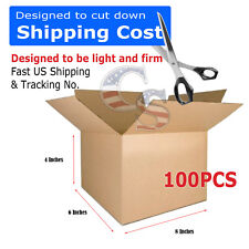 100 8x6x4 Cardboard Packing Mailing Moving Shipping Boxes Corrugated Cartons