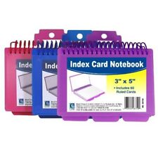 C-line Products Spiral Bound Index Card Notebook With Tabs 1 Notebook Color