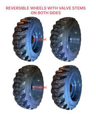 New 10-16.5 Skid Steer Tiresrims -case New Holland Gray Wheels- 10x16.5 12ply
