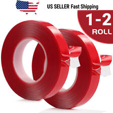 1-2 Pack 10 Feet Double-sided Mounting Tape Super Sticky Adhesive Heavy Duty